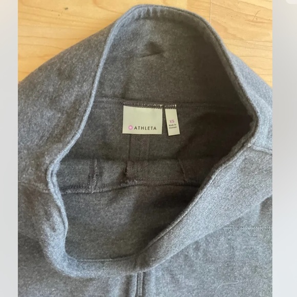 ATHLETA dark gray skirt size XS front zippers pleat Knee Length Athletic G19 - Picture 3 of 4